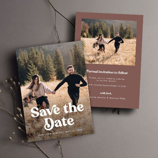 De Foto opslaan op de datum Save The Date