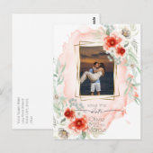 De Foto Persimmon van de waterverf sparen de Datum Briefkaart (Voorkant / Achterkant)