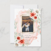 De Foto Persimmon van de waterverf sparen de Datum Kaart (Voorkant)