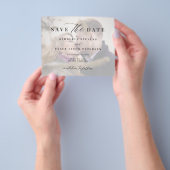 De foto QR CODE van de begroting trouwt sparen de  Flyer (Hand)