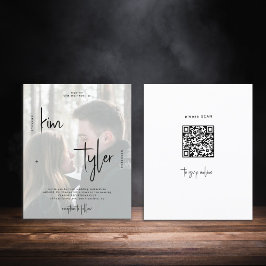 De foto QR van de begroting allen in één trouwuitn