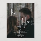 De foto QR van de begroting allen in één trouwuitn Flyer (Voorkant)