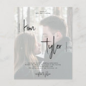 De foto QR van de begroting allen in één trouwuitn Flyer (Voorkant)