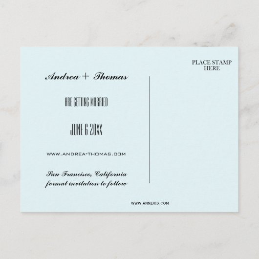 De Foto sparen het Briefkaart van de Datum (Achterkant)