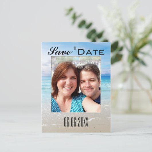 De Foto sparen het Briefkaart van de Datum (Staand voorkant)