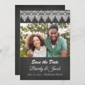 De Foto van Chalkboard sparen de Datum (Voorkant / Achterkant)