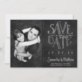 De Foto van Chalkboard sparen de Datum Save The Date (Voorkant)