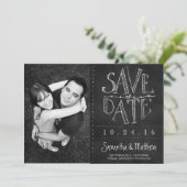De Foto van Chalkboard sparen de Datum Save The Date (Staand voorkant)