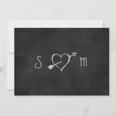 De Foto van Chalkboard sparen de Datum Save The Date (Achterkant)
