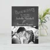 De Foto van Chalkboard sparen de Datum Save The Date (Staand voorkant)