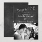 De Foto van Chalkboard sparen de Datum Save The Date (Voorkant / Achterkant)