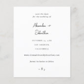 De Foto van Chic Stylish Mod van de begroting spar Flyer (Achterkant)