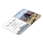 De Foto van Chicago Skyline Verloving sparen de Da Magneet (Linkerzijde)