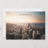 De Foto van Chicago - sparen de Datum Save The Date (Achterkant)