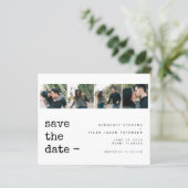 De foto van de begroting collage moderne bruiloft  (Staand voorkant)