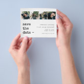 De foto van de begroting collage moderne bruiloft  flyer (Hand)