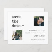 De foto van de begroting eenvoudige moderne bruilo (Voorkant / Achterkant)