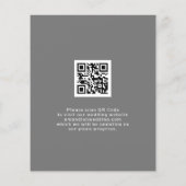 De Foto van de begroting Eenvoudige QR Code grijs  (Achterkant)
