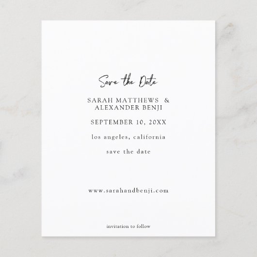 De Foto van de begroting - Handschrift 2 Verticaal Flyer (Achterkant)