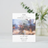 De Foto van de begroting Modern Monogram sparen de (Staand voorkant)