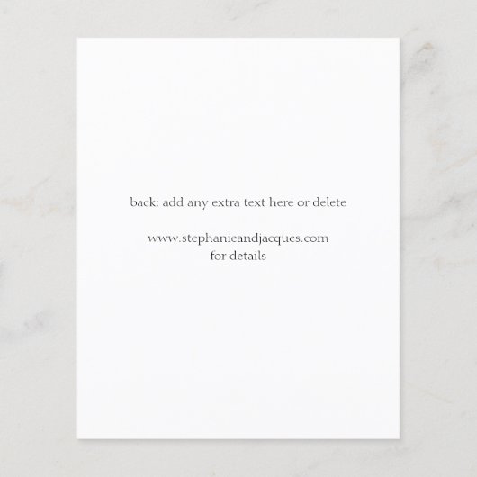 De Foto van de begroting Modern Monogram sparen de (Achterkant)