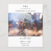 De Foto van de begroting Modern Monogram sparen de (Voorkant)