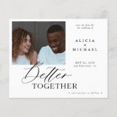 De foto van de begroting moderne bruiloft bewaart  (Voorkant)