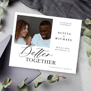 De foto van de begroting moderne bruiloft bewaart 