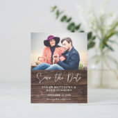 De Foto van de begroting op Hout B Rustic sparen d (Staand voorkant)