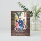 De Foto van de begroting op Hout B Rustic sparen d (Staand voorkant)