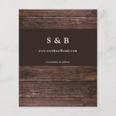 De Foto van de begroting op Hout B Rustic sparen d Flyer (Achterkant)