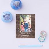 De Foto van de begroting op Hout B Rustic sparen d Flyer (Enkel)