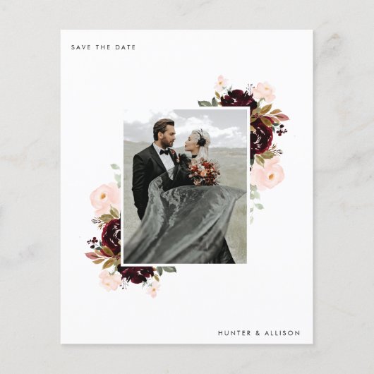 De Foto van de begroting sparen de Datum Flyer (Voorkant)