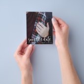 De Foto van de begroting sparen de Datum Flyer (Hand)