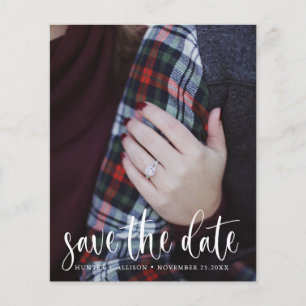 De Foto van de begroting sparen de Datum Flyer