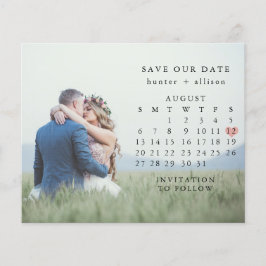 De Foto van de begroting sparen de Datum Flyer