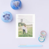 De Foto van de begroting sparen de Datum Flyer (Enkel)