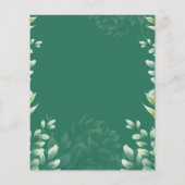 De Foto van de begroting sparen de Datum Greenery  Flyer (Achterkant)