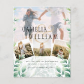 De Foto van de begroting sparen de Datum Greenery  Flyer (Voorkant)