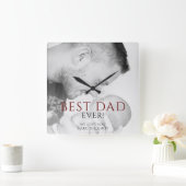 De foto van de beste vader ooit van de Typografie Vierkante Klok (Huis)
