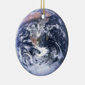 De foto van de blauwe marmeren aarde keramisch ornament (Rechts)