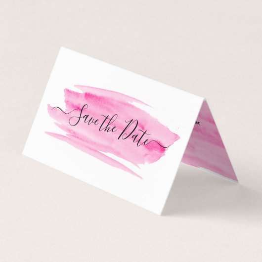 De Foto van de Borstel van de waterverf sparen de  Visitekaartje (Voorkant)