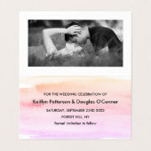 De Foto van de Borstel van de waterverf sparen de  Visitekaartje (Binnenkant ongevouwen)