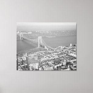 De Foto van de Brug NYC van George Washington - 2 Canvas Afdruk