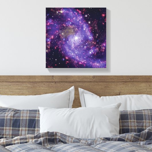 De foto van de buitenruimte van het Vuurwerk Canvas Afdruk (Insitu (Slaapkamer))