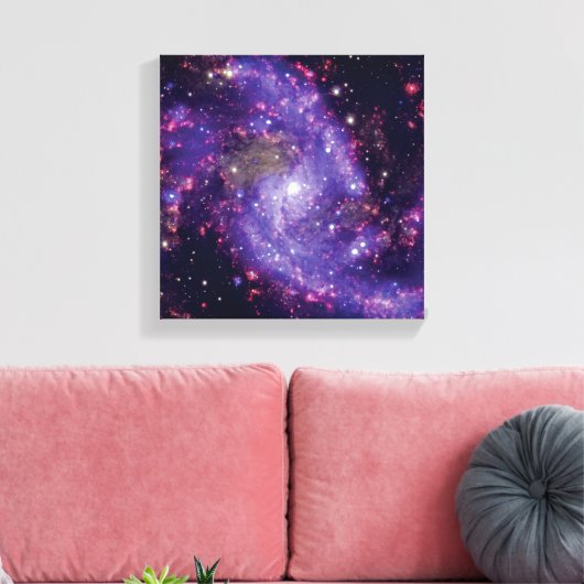 De foto van de buitenruimte van het Vuurwerk Canvas Afdruk (Insitu (Woonkamer))