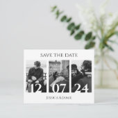 De Foto van de Collage sparen de Moderne Rendy van Aankondigingskaart (Staand voorkant)