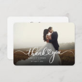 De Foto van de Dag van de Weddenschap van het manu Bedankkaart (Voorkant / Achterkant)