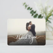 De Foto van de Dag van de Weddenschap van het manu Bedankkaart (Staand voorkant)