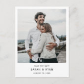 De Foto van de douane bewaart de Datum nodigt Brie Aankondigingskaart (Voorkant)